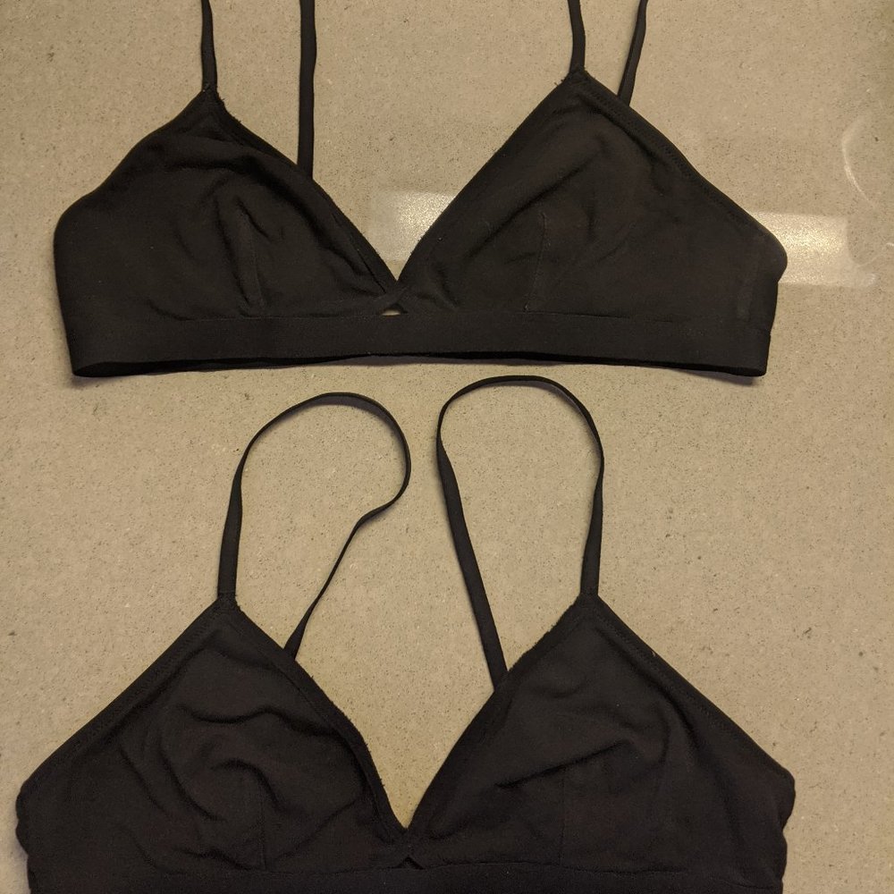 Madewell  Eliza Cutout Bralette (Black, 2)